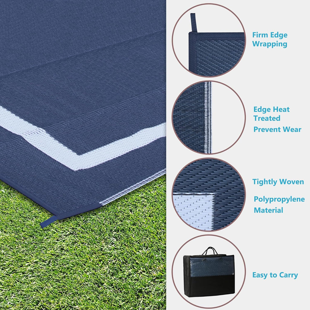Reversible Mats, Outdoor Rug Clearance Blue