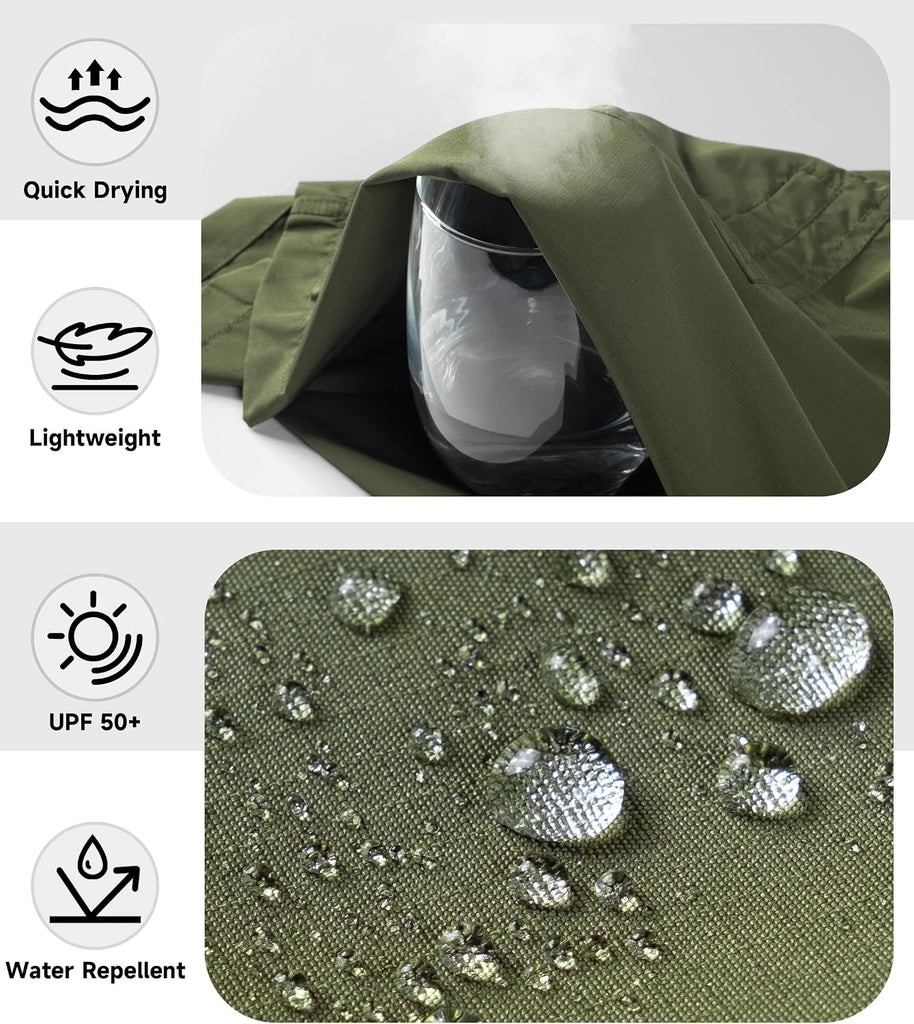 Boys Cargo Shorts, Pocket Quick Dry Hiking Shorts Kids