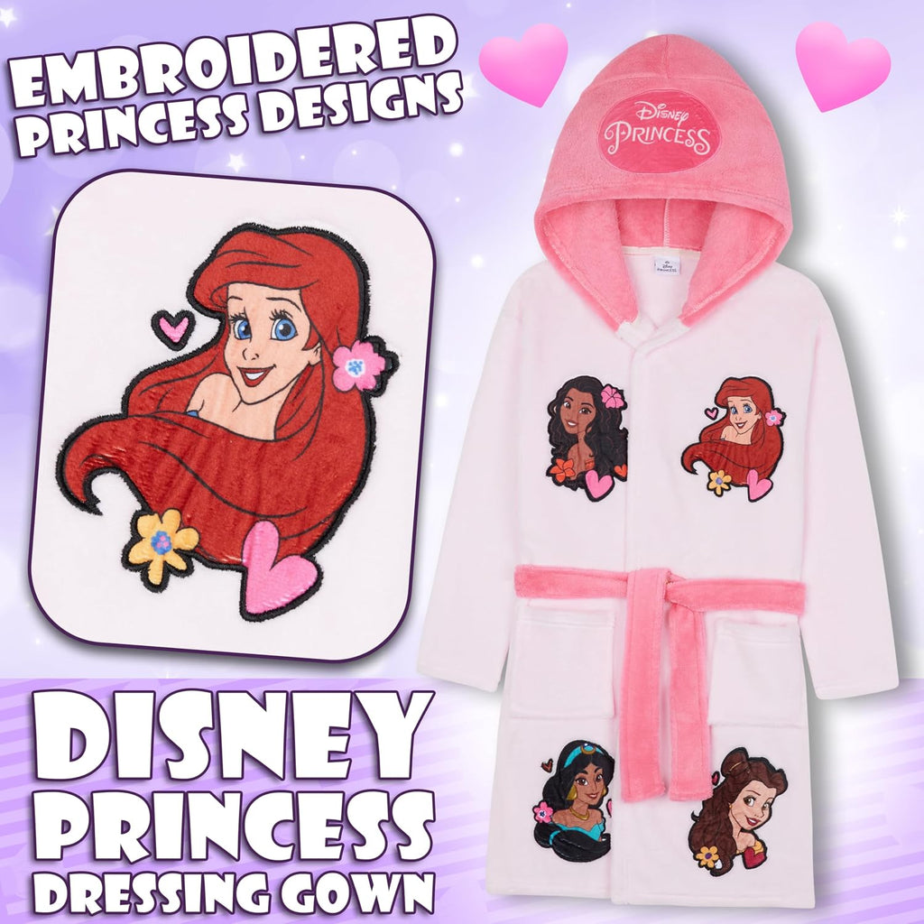 Fleece Bathrobe for Girls, Teens, Dressing Gown, Soft Hooded Robe, Cozy Loungewear, Sleepwear Gifts for Girls