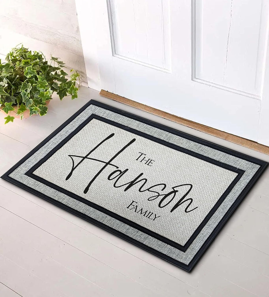 Personalized Monogram 18" x 30" Custom Doormat Door Mat for Front Door
