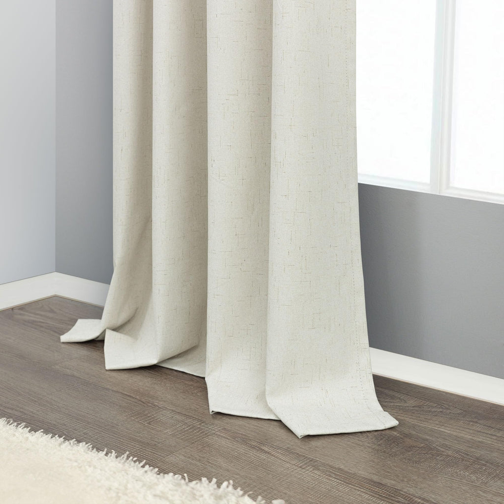 Extra Wide 70 Inch Blackout Curtains 96 Inches Long Rustic Boho Room Darkening Textured Linen Drapes Office Insulated