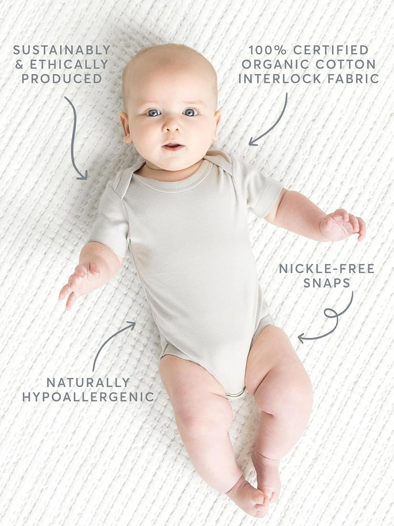 Unisex Baby Organic Cotton Short Sleeve Bodysuit