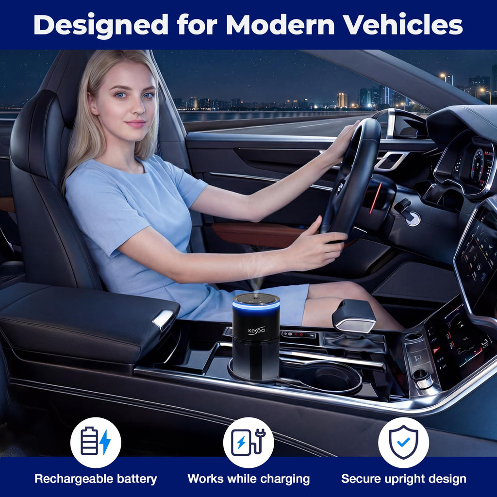 Smart Car Air Freshener Diffuser - Motion Sensor Activation, Car Fresheners Long Lasting with 3 Spray Modes