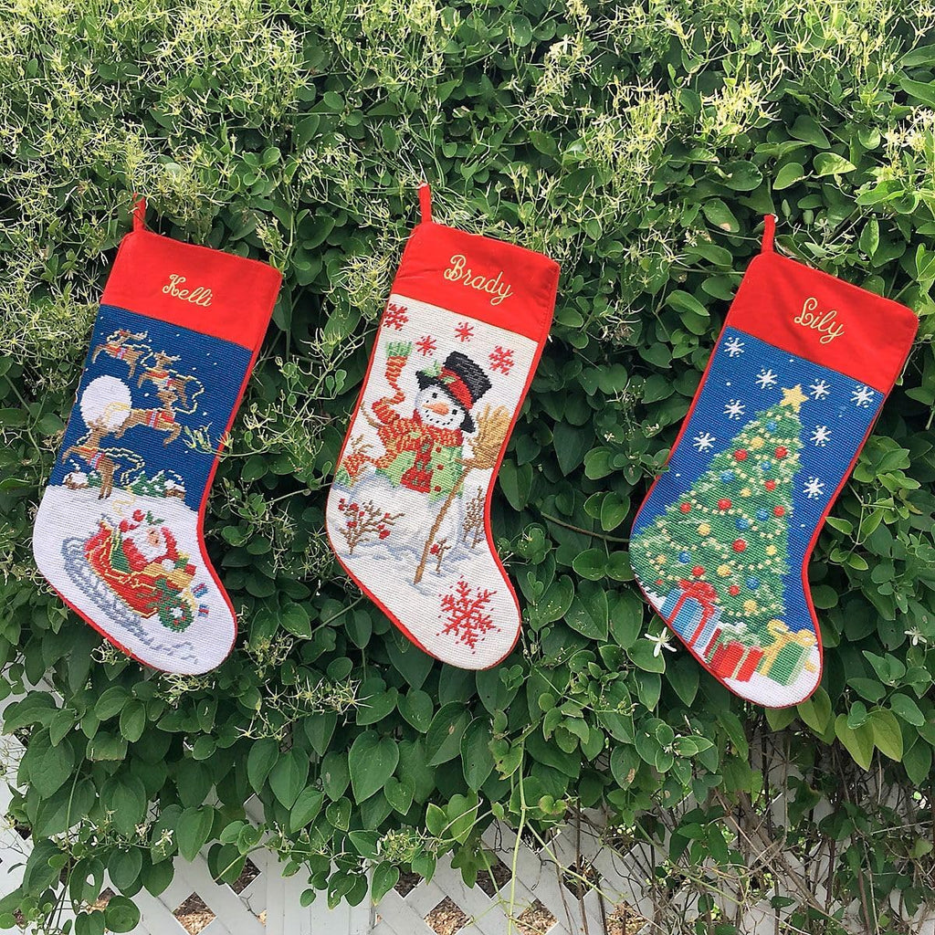 Personalized Heirloom Needlepoint Stocking