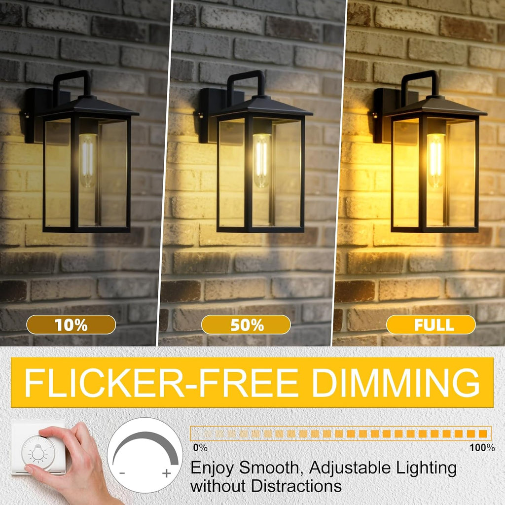 Dimmable Edison Tubular LED Bulb, E26 LED Bulbs 40W Equivalent
