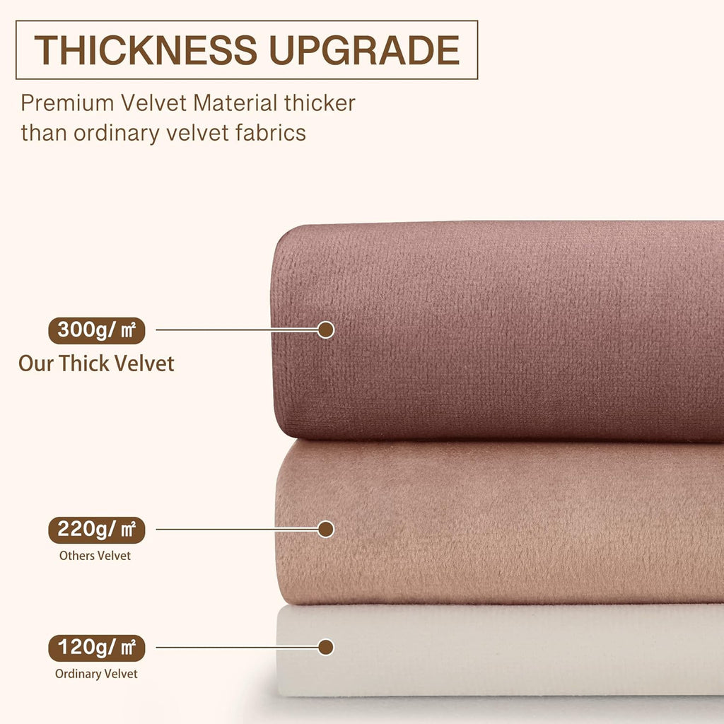 Luxury Red Velvet Curtains - Extra Long 108-inch Heat & Light Reducing Thick Heavy Duty Velvet Drapes with Rod Pocket
