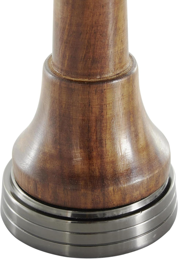 Aluminum Metal Chess Decorative Sculpture King, Queen, and Knight Home Decor Statues with Mango Wood Center - Set of 3