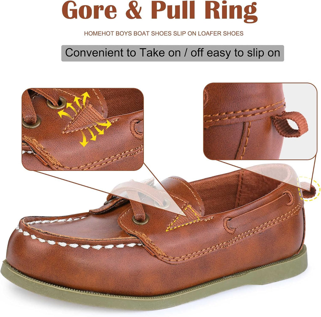 Boys Dress Shoes Casual School Shoes Slip on Boys Loafers (Toddler/Little Kid/Big Kid)