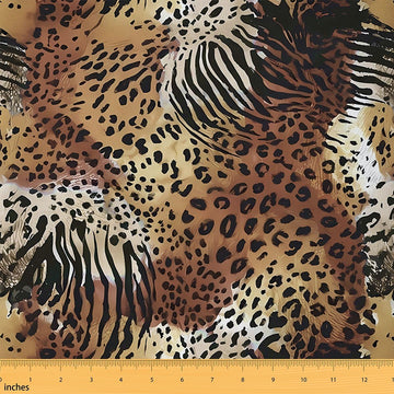 Cheetah Fabric by The Yard Soft Leopard Print Fabric Abstract