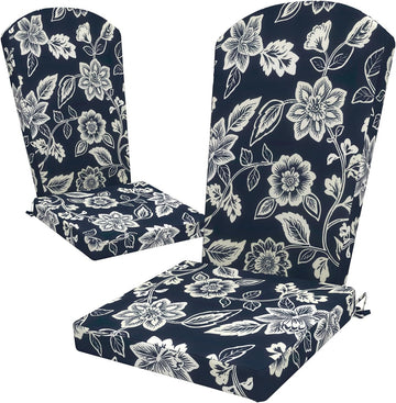 Adirondack Chair Cushions 48x20x2.5 Inch, Water Repellent, Fade Resistant, High Back Outdoor Rocking Chair Cushions