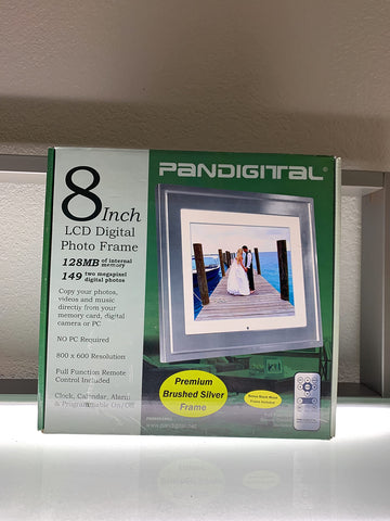 8-Inch LCD Digital Picture Frame Black 2GB Memory