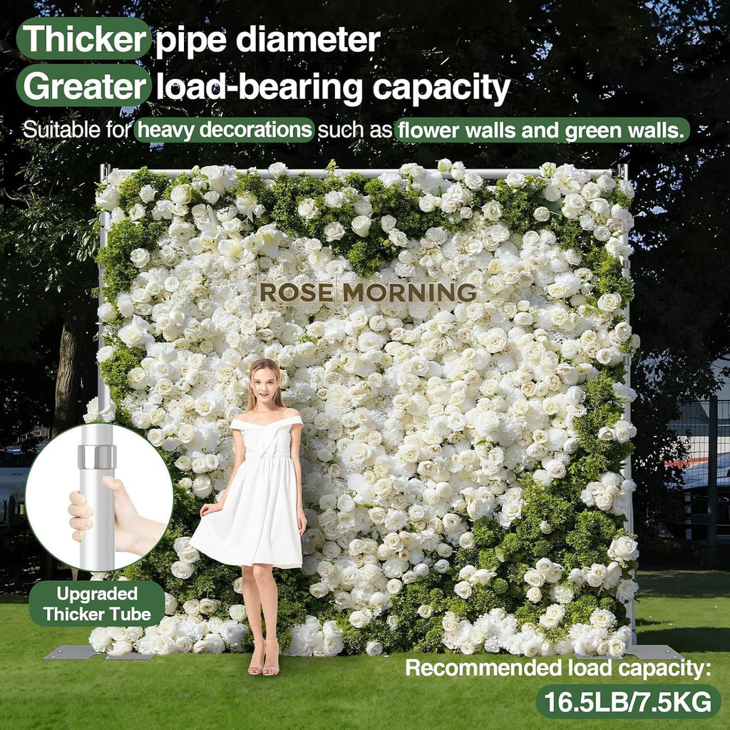 Heavy Duty Backdrop Stand 10x10 Adjustable Photo Pipe and Drape Stand
