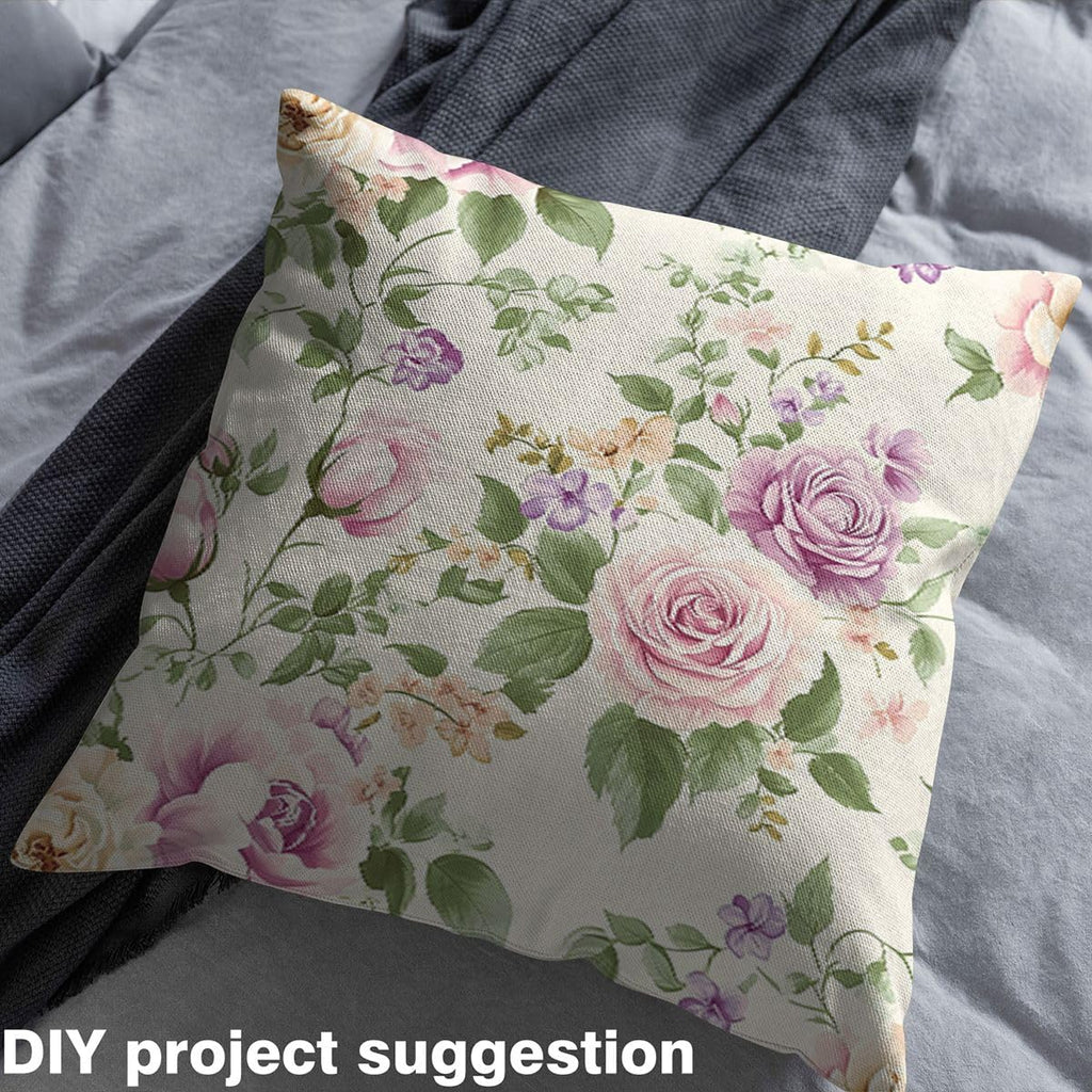 Vintage Floral Fabric By the Yard for Women Teen Girls