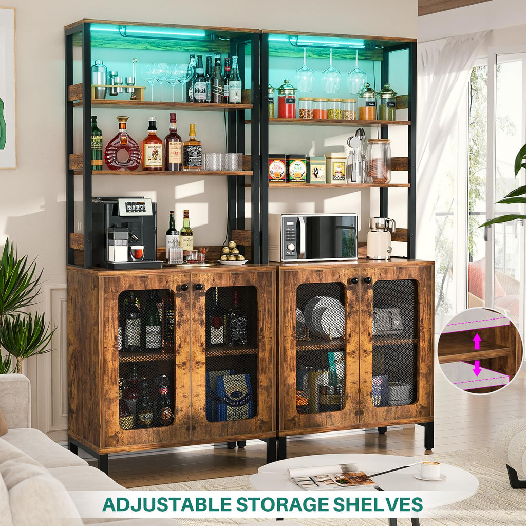 Bar Cabinet with Power Outlets | Casa Home Living