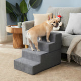 Dog Stairs for Bed 18" H, 4-Step Dog Steps for High Bed, Pet Steps for Small Dogs and Cats