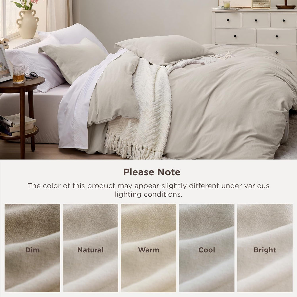 Duvet Cover King-3 Pieces Prewashed 100% Polyester -Like Extra Soft Bedding Set, Includes 1 Duvet Cover 104x90 Inches