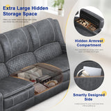 3+1 Seaters Recliner Sofa, Maximum Load Capacity 1800lbs & Ergonomics Design
