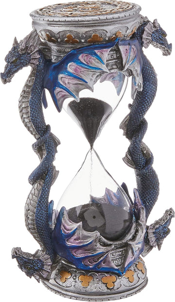 WU70646 Death's Door Dragon Gothic Decor Statue Hourglass Sand Timer, 6 Inch, Single
