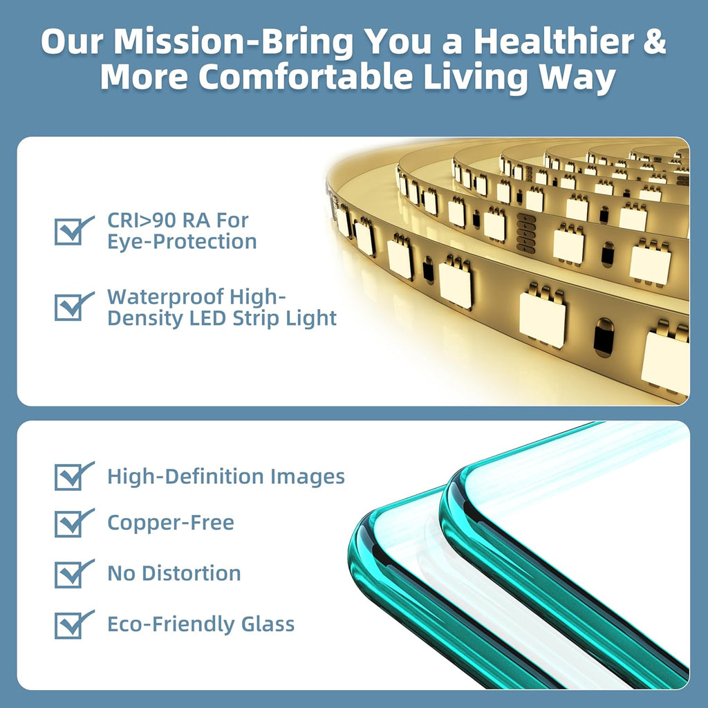 Medicine Cabinet with Lights 24x30 Anti-Fog Mirror Dimmable | 3 Color Dimmable LED. Time Temp Display. Anti-Fog IP44.