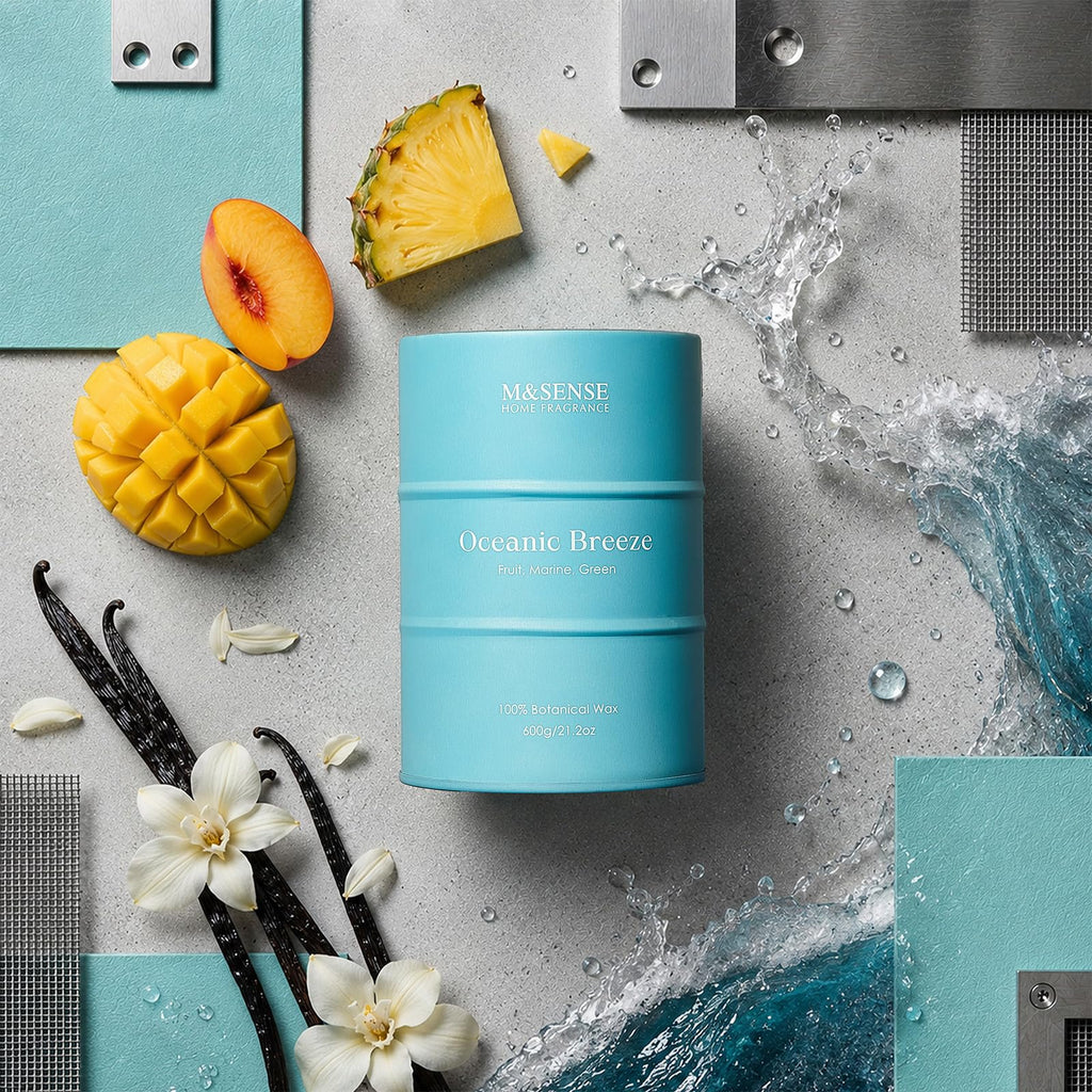 Oceanic Breeze Scented Soy Candles, 11.3oz
