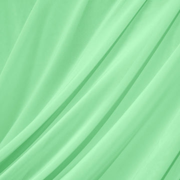 4-Way Stretch Mesh Fabric by The Yard, Light Green 1 Yard