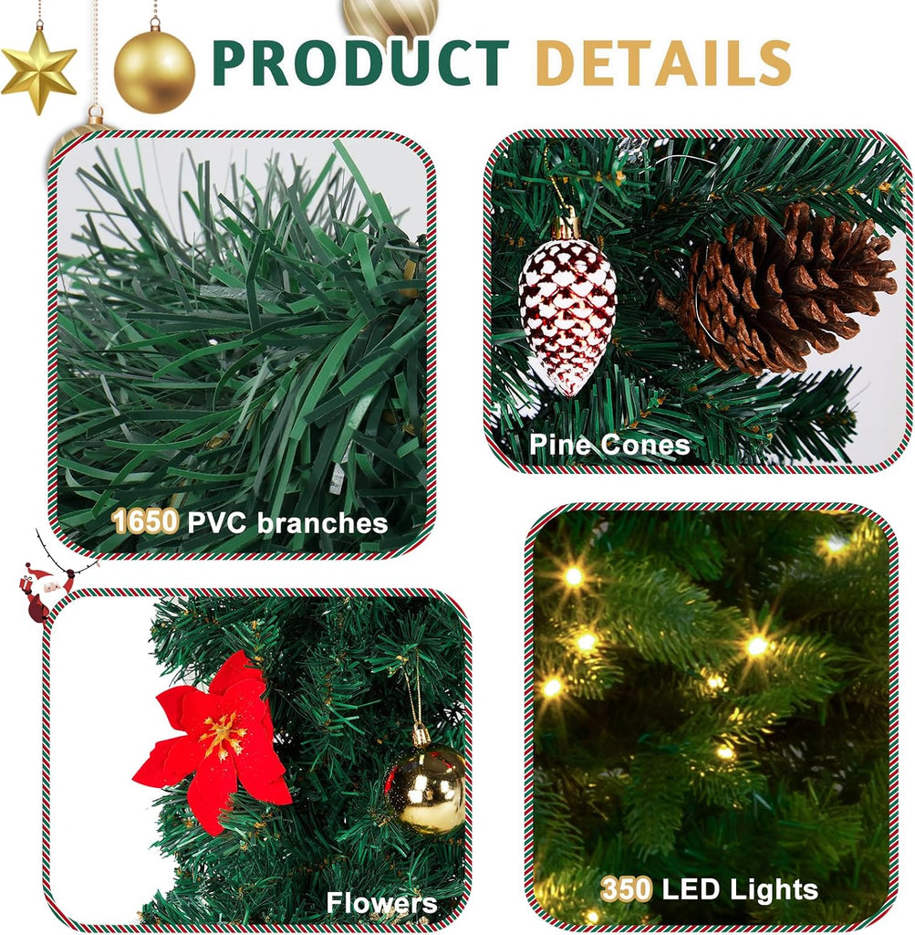 Christmas Artificial Tree Archway, PVC Holiday Frame