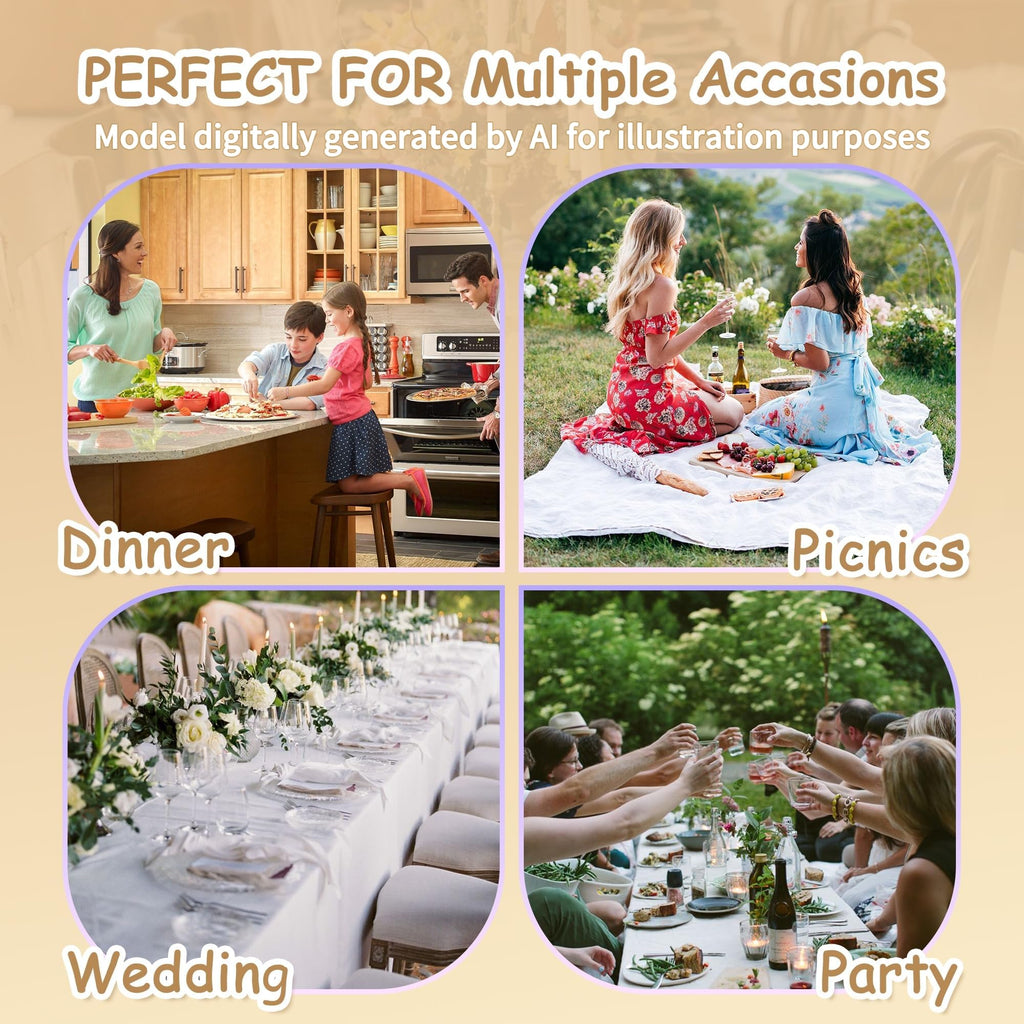 Table Cloth 60x102 in Rectangle Table, Waterproof Tablecloths