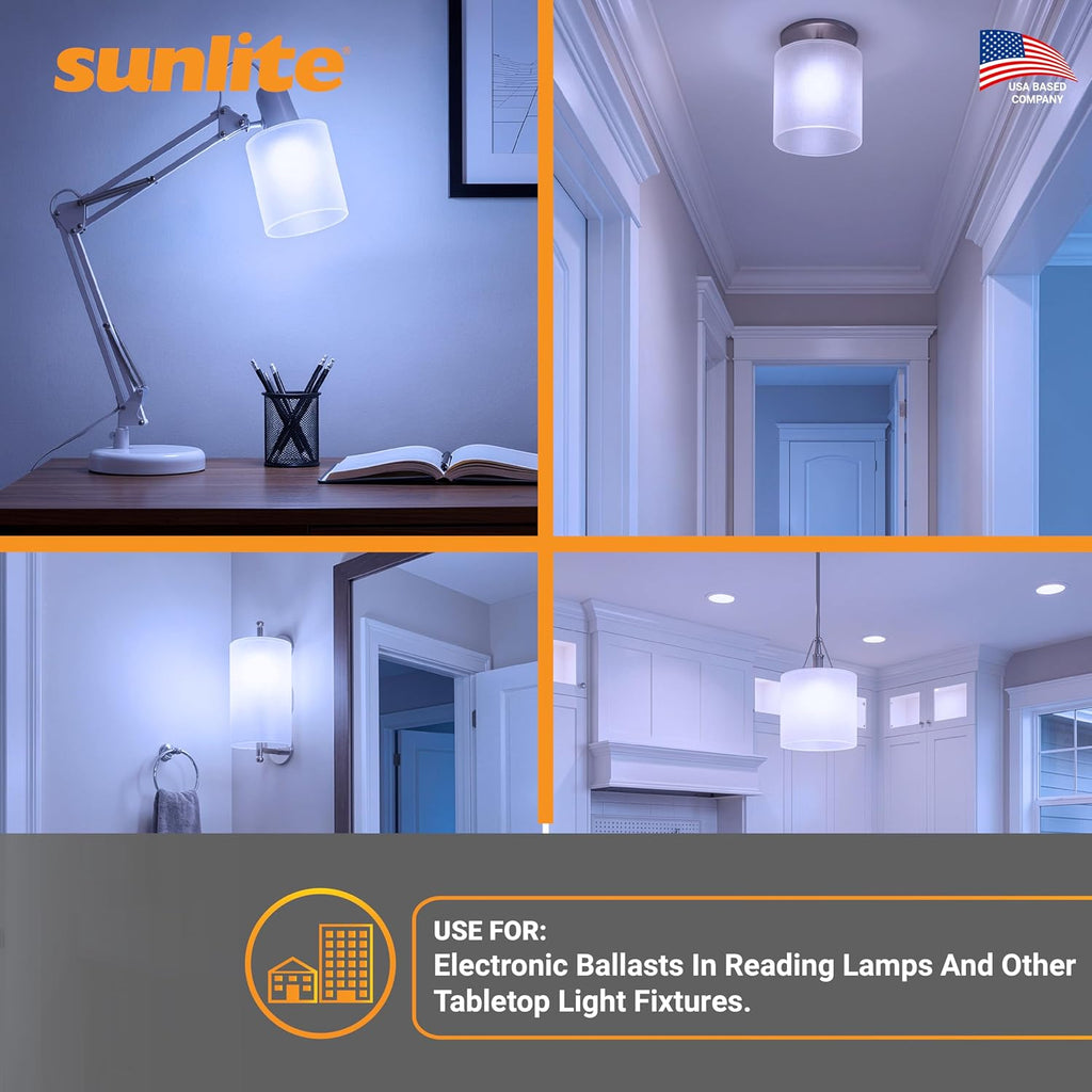 Quad Tube Plug-in Compact Fluorescent Lamp, FML 4-Pin, 27 Watts, 1500 Lumens, 6500K Daylight, 4-Pin