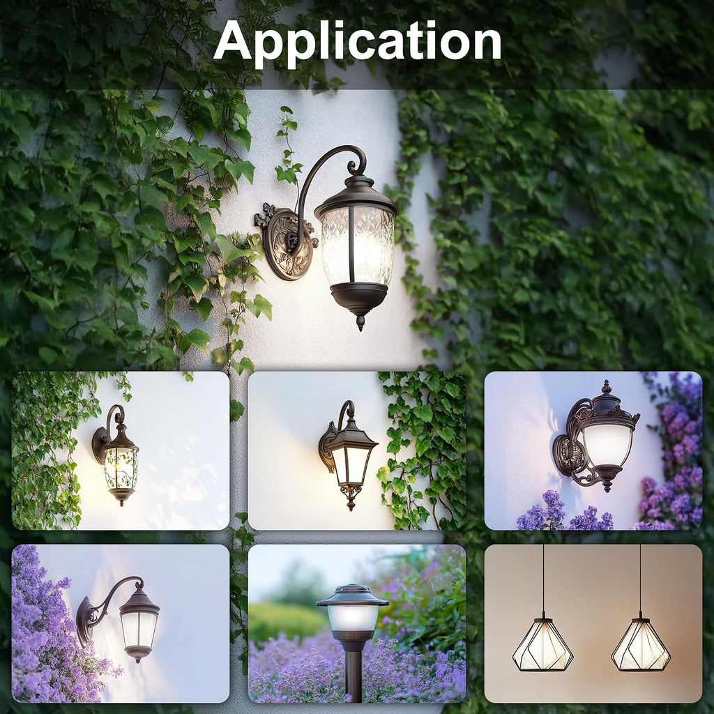 Dusk to Dawn Light Bulbs Outdoor Automatic On/Off Sensor LED Bulbs, Outdoor Lighting 13W(130 Watt Equivalent) LED