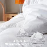 Goose Feather Down Fiber Comforter King,100% Organic Cotton Duvet Insert,All-Season Luxury Duvet Ins