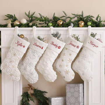 With Names 1 Pack White Faux Fur