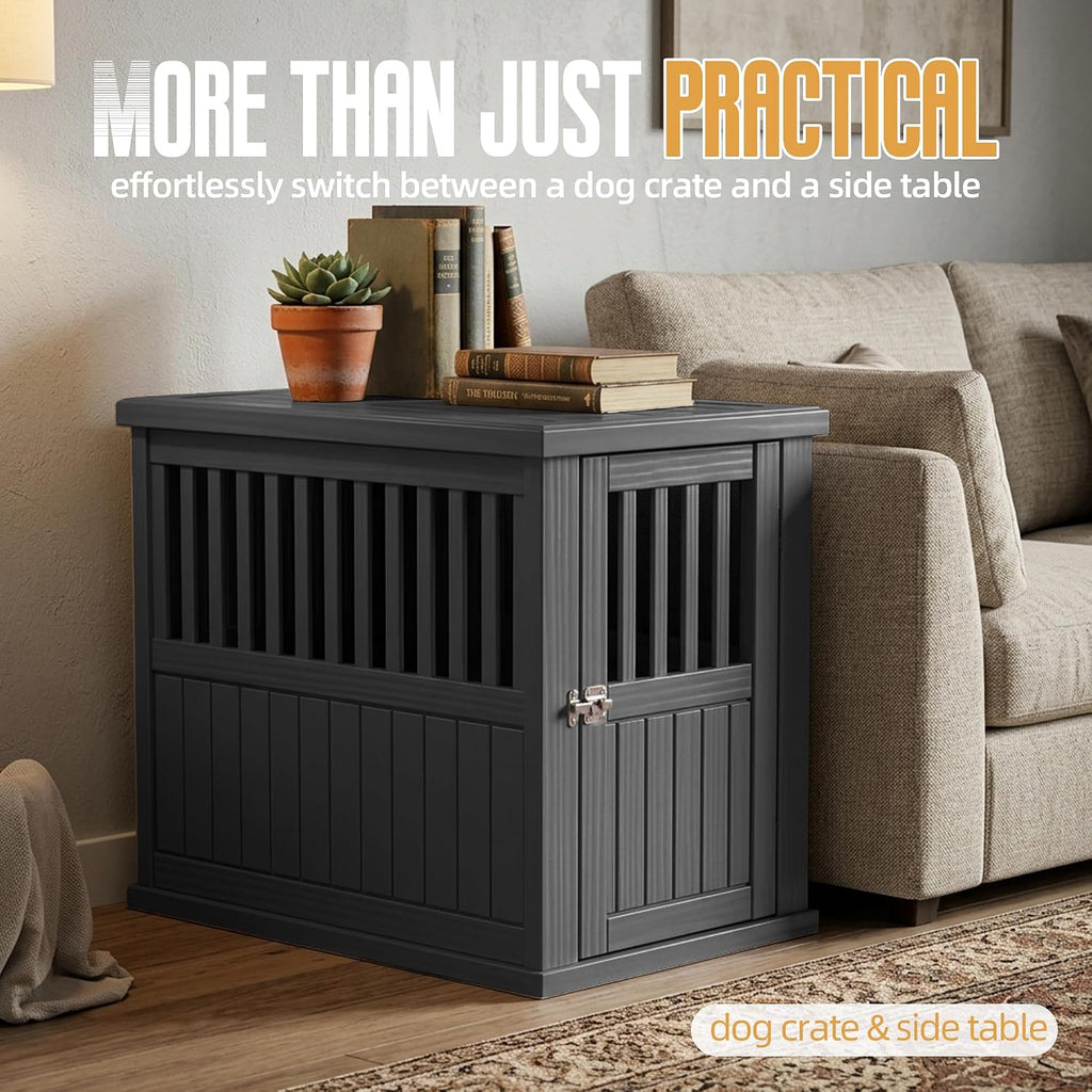 Small Dog Crate Furniture, Black