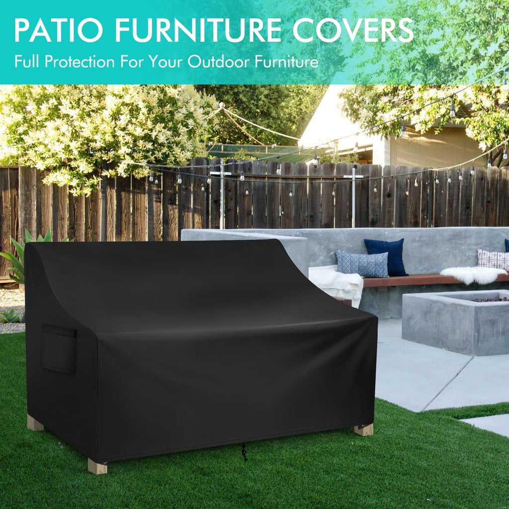 3-Seater Patio Sofa Cover Waterproof, 82.6'' W x 39'' D x 28'' H