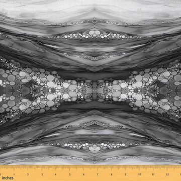 Grey Marble Fabric by The Yard Abstract Ocean Wave Fluid Upholstery Fabric Marble Stone Soft Flannel Indoor Decor for