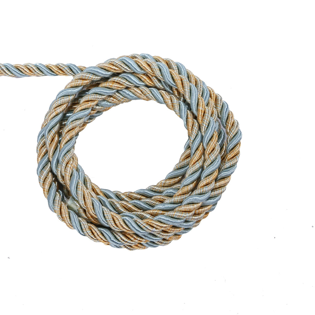 M Twisted Cord Trim Rope(Mix Blue) - 10 Yards 8m