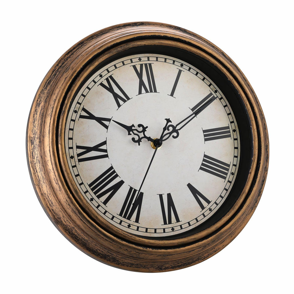 Extra Large Retro Wall Clock, 16'' Non Ticking Classic Silent Vintage Wall Clocks Decorative Kitchen Living Room