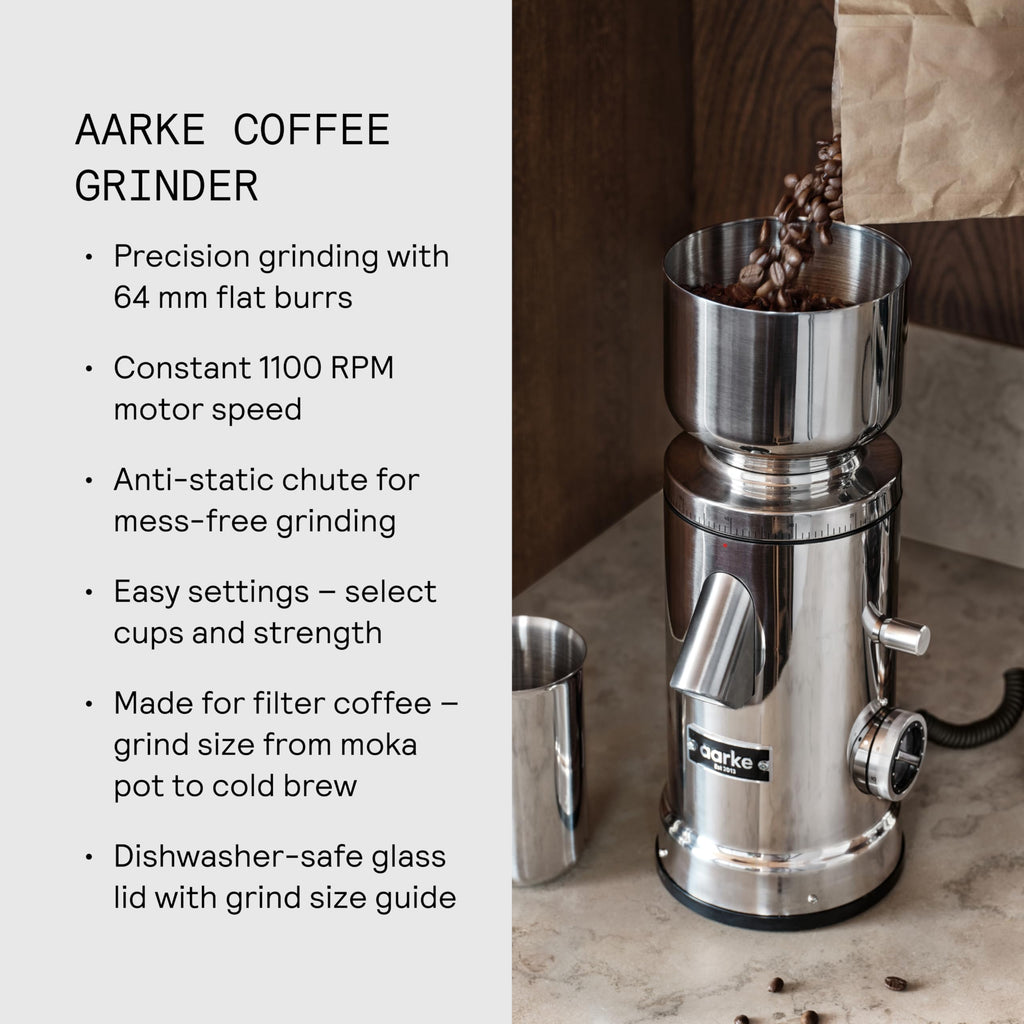 Drip Coffee Maker & Grinder Bundle, 60 Settings, Stainless Steel