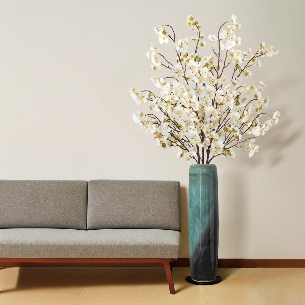 4 Pcs Artificial Cherry Blossom Flower Branches, Bulk Silk Faux Flowers Real Touch Bouquet Wedding Party Centerpieces