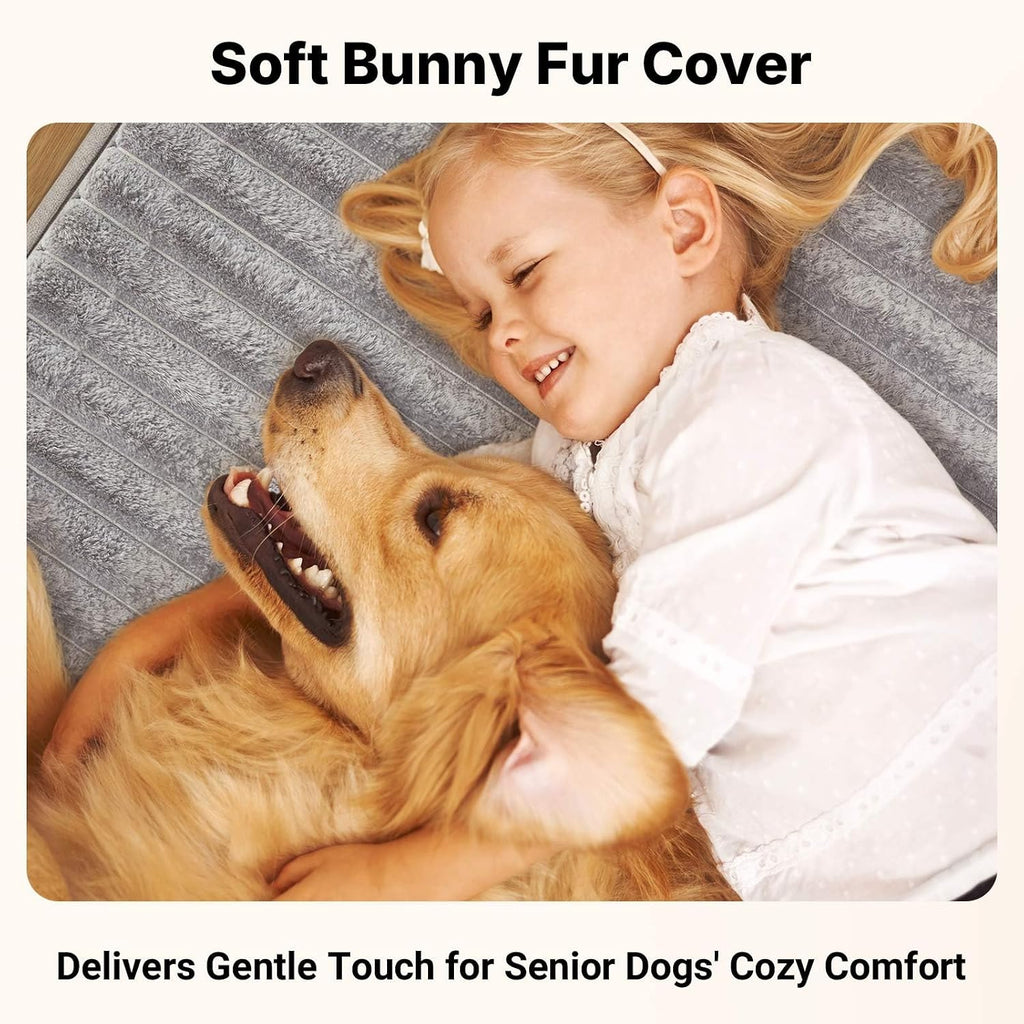 Orthopedic Memory Foam Dog Bed for Senior Dogs, 7" Thick XL Dog Bed