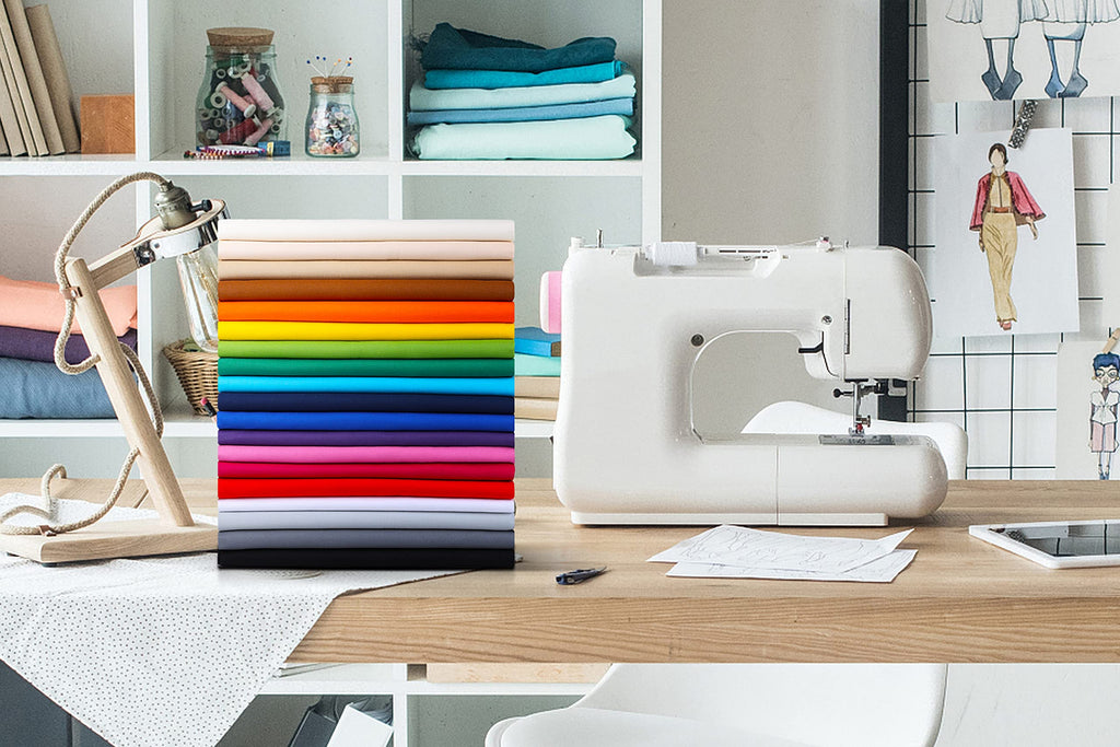 19 Options-100% Cotton Fabric by The Yard in Solid Color 44"Wide by 3yd (9 ft) -Medium Weight 5.2 oz-Soft Cotton for