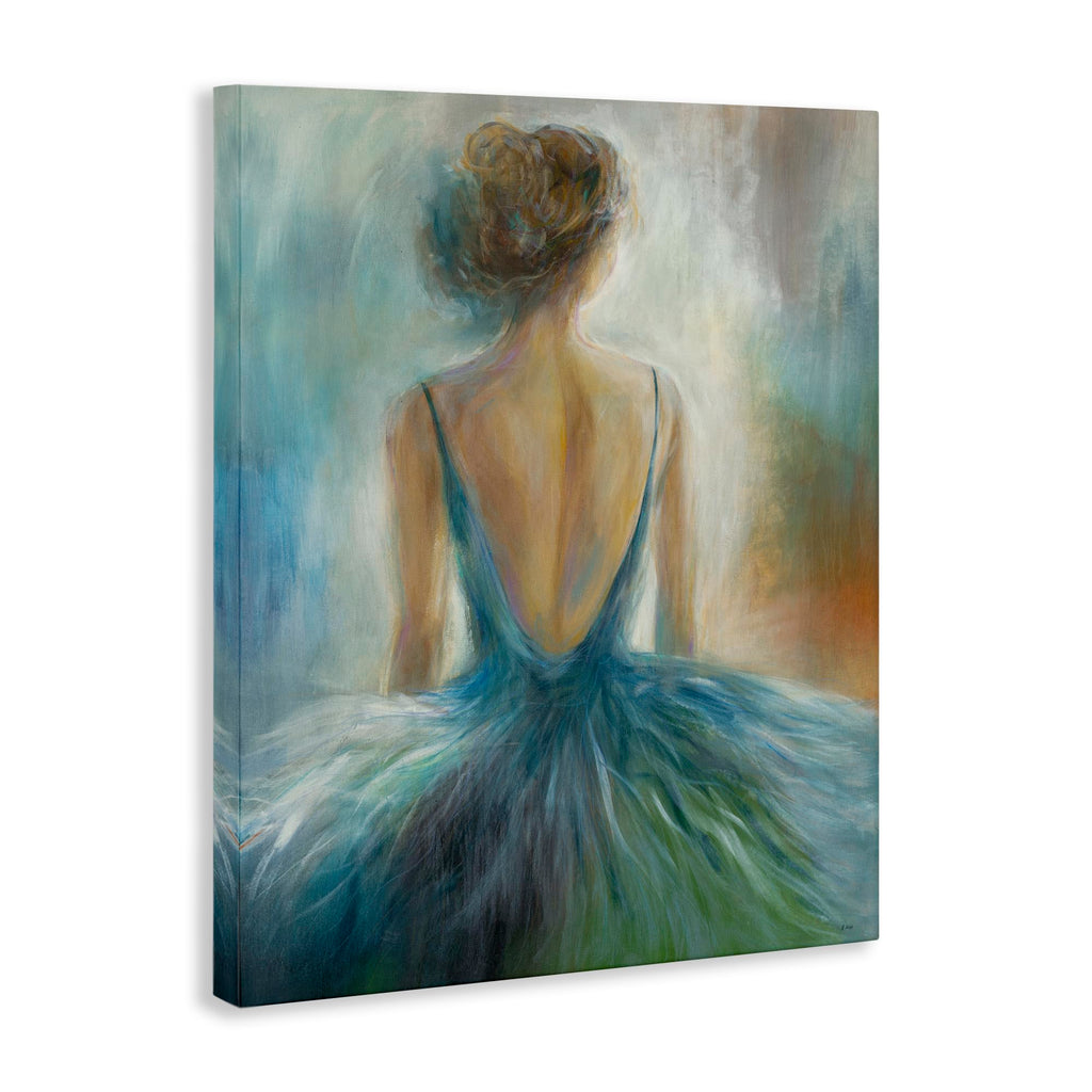 Ballet Girl Figure Abstract, 30 x 40 Inch Canvas Wall Art