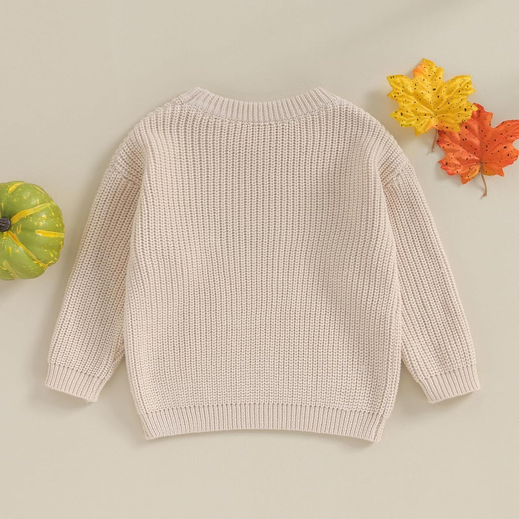 Infant Baby Boy Girl Oversized Knit Sweater Chunky Long Sleeve Pullover Sweater Shirts Warm Fall Winter Tops Clothes