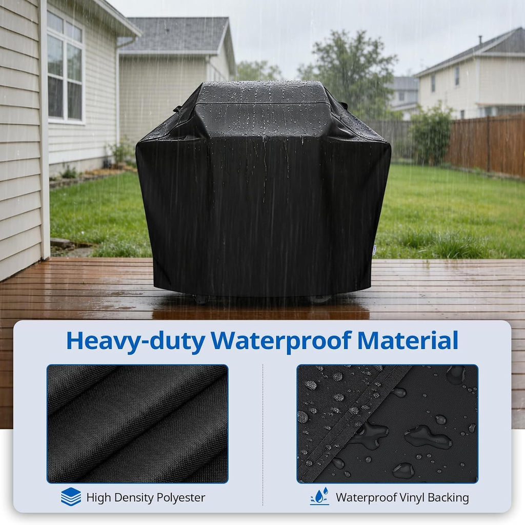 Grill Cover 55 Inch, Outdoor Heavy Duty Waterproof Barbecue Gas Cover, UV & Fade Resistant, All Weather Protection