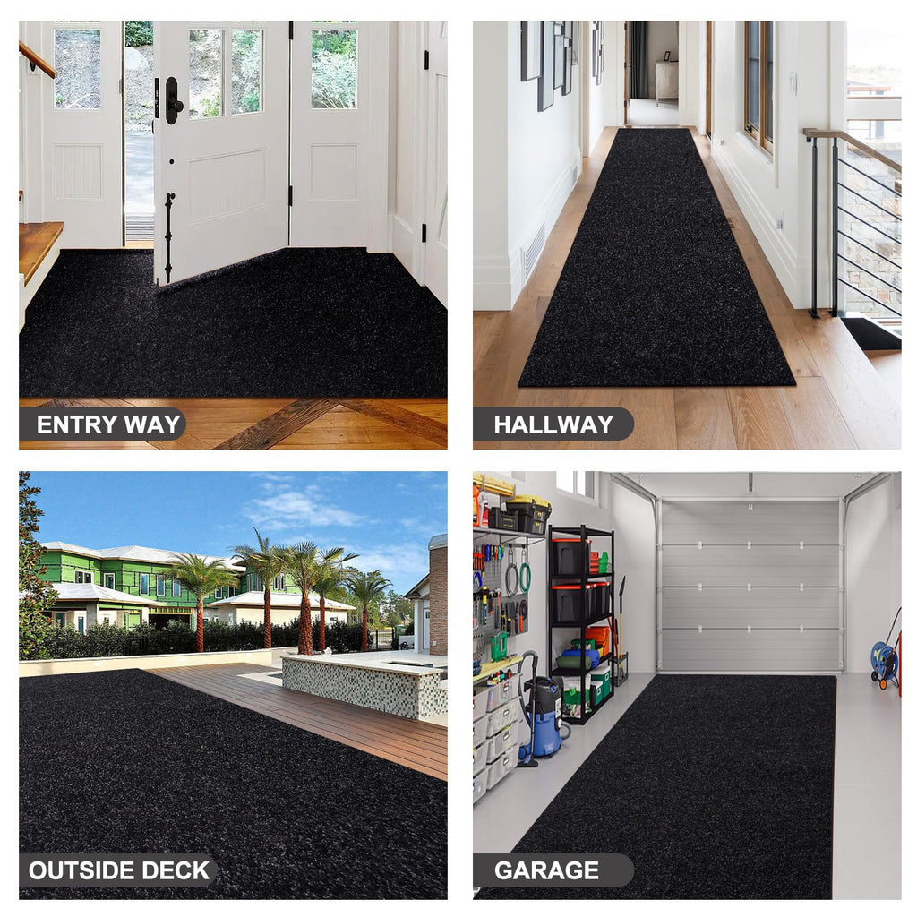 2Ft x 8Ft Outdoor Runner Rug Non Slip Carpet Runner Rubber Backing