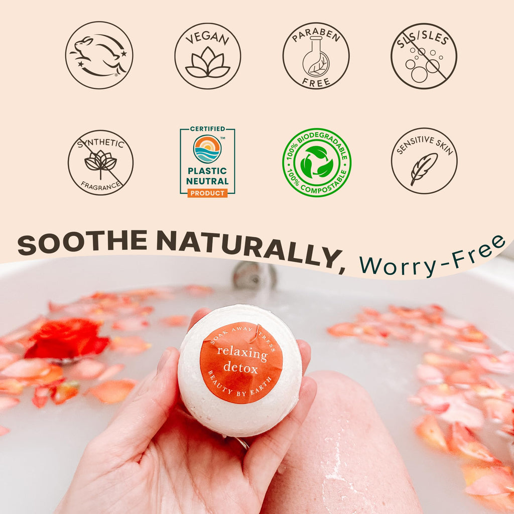 Bath Bombs Gift Set - USA Made with Organic & Natural Ingredients