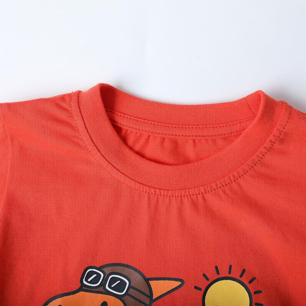 Toddler Boys Long Sleeve Shirts Graphic Cotton Casual Crewneck Tops, Fall Winter Layering Tees 3 Pack