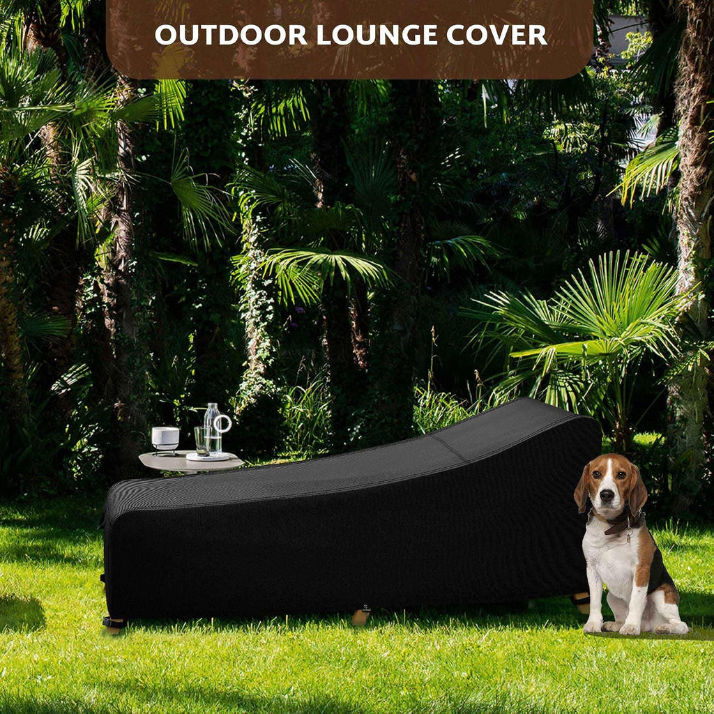 Outdoor Lounge Chaise Chair Cover 60L x 28W x 34H inch Waterproof Patio Furniture Covers Lawn Pool Chair Cover 2 Pack