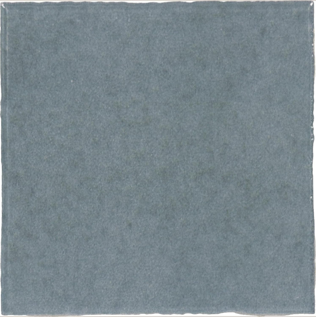 Zellige 4" x 4" Ceramic Wall Tile in Glossy Cielo (7.98 SQFT per Carton) (76 PC per Carton)