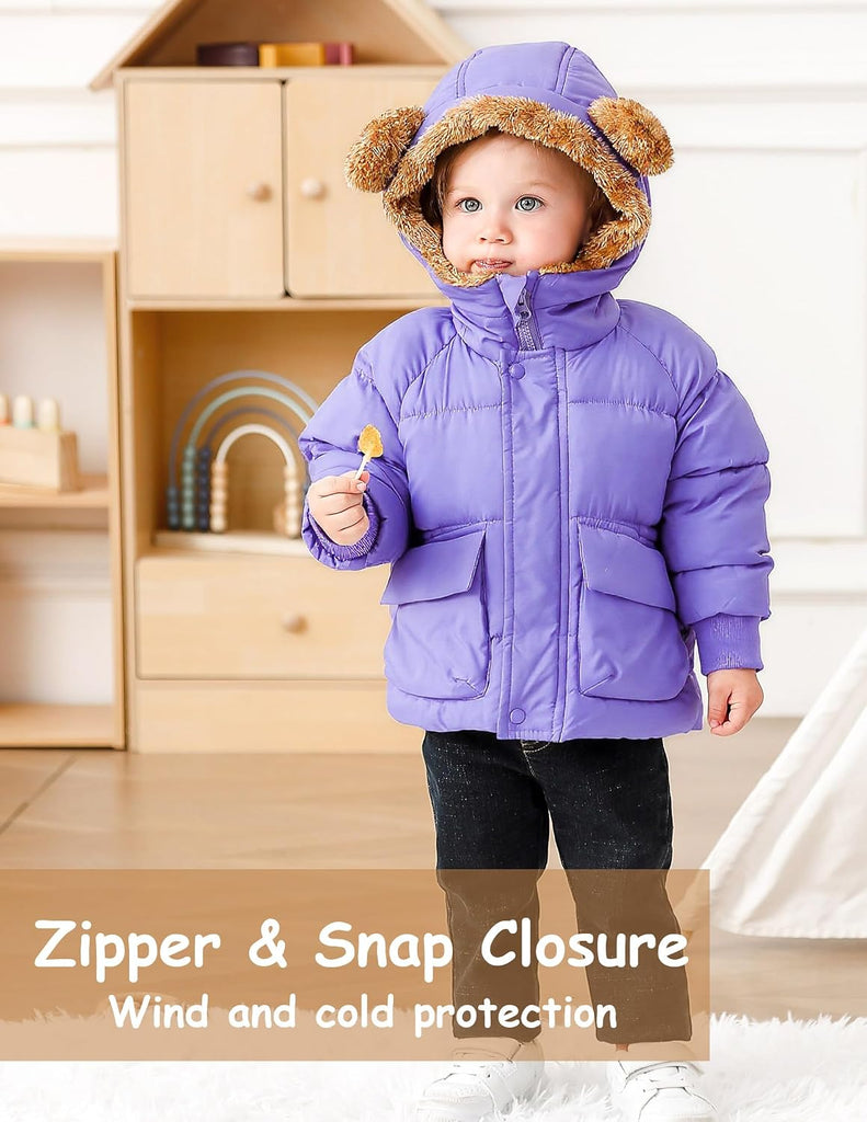 Toddler Coat - Winter Clothes Baby Girl Jacket with Hood