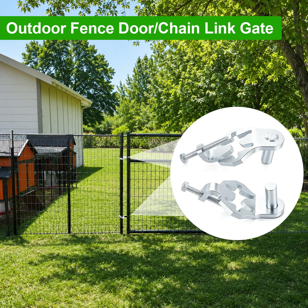 1 Pair T-Post Gate Hinge Pins, Heavy Duty Galvanized Steel Farm Gate